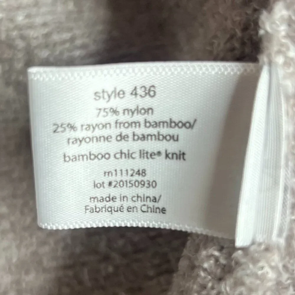 Barefoot Dreams Bamboo Chic Lite Gray Open Front Duster Cardigan Cozy S M